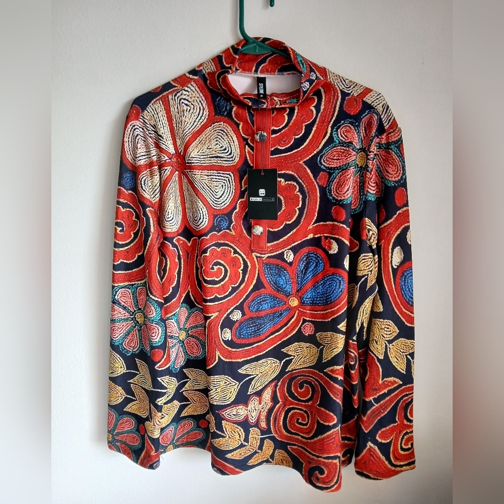 NWT Stylewe Blouse Size XL Floral Abstract Top